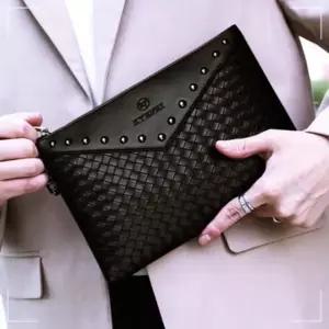 남성 직장인 백 모임 룩 세미 정장 슬림 패턴 클러치백 클러치 3W996A0D20