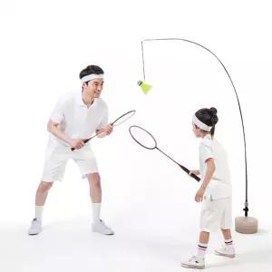 배드민턴 배드민턴 스윙 연습기 라켓 공 포함 세트 훈련 스포츠