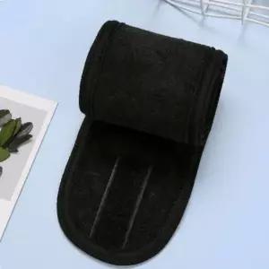 넓은세안밴드 극세사 찍찍이 세안밴드 블랙