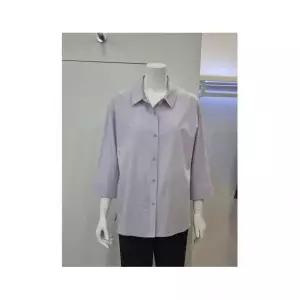 벨리시앙 프린트배색 레이온 혼방 코튼 셔츠 BL31051 557355