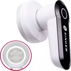 SINGER 컴팩트 패브릭 면도기 및 보풀 제거기 3개의 스테인리스 스틸 블레이드와 탈착식 캐처가 있는