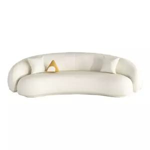 조약돌소파 구름 조개 소파 양털 방수 클라우드 스크래치방지 4. 밀크화이트 테크레더 소형 2인용 기타