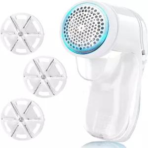 패브릭 면도기 옷 보풀 제거제 교체 가능한 칼날 3개가 있는 전기 알약 충전식 스웨터 디퓨저 디필러가