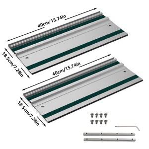 1/2Pc 트랙 톱 가이드 레일 원형 용 알루미늄 압출 스트레이트 컷 DIY 목공 도구