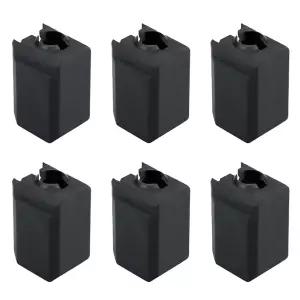 3D 프린터 밤부 랩 P1P/P1S/X1C/X1E용 6PCS 실리콘 양말 커버 고온 및 내구성이 뛰어난 검은색 FDM