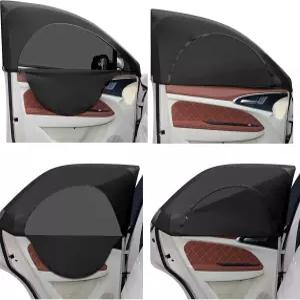 탈루 4종 자동차 창문 그늘막 화면 통기성 측면 메시 전면 후방 태양 유니버설 커버1925인치 2245인치 캠핑