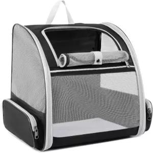 소형견과 중형견을 위한 고양이 배낭 개 캐리어 최대 15파운드 강아지 토끼를 여행용 애완동물 접을 수