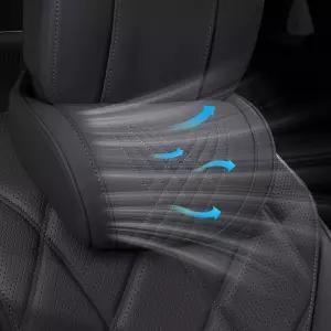 대부분의 자동차 SUV 홈 오피스 여행용 메모리 폼 헤드레스트 나파 가죽 위한 넥 베개