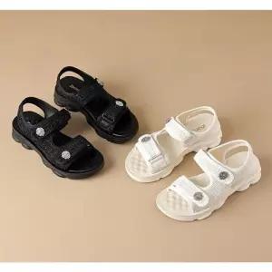 여친 코디 통굽 쿨 외출용 소공인 동백풍 경우 에어 스트랩 샌들 스포츠 스위트 비치슈즈 CH5