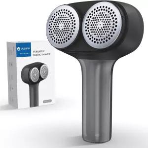 바손 패브릭 면도기 전기 보풀 제거기 충전식 제거용 스웨터 옷 소파 가구용 대형 퍼즈 제거기블랙