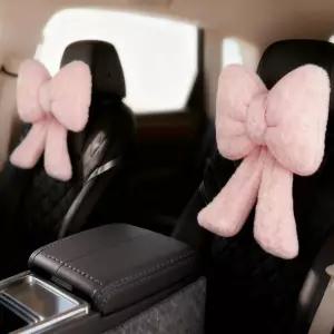 토요스포츠 2종 플러시 보크노트 카 헤드레스트 베개 편안한 목 지지를 위한 8.3 x 10.6인치 카넥 아늑한