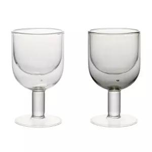 세트 더블월 쓰임 해피아워 고블렛 2P 글라스