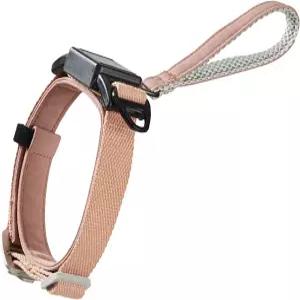 소형 중형견을 위한 접이식 개 목줄 목걸이 씹는 저항성 케블라 로프 4피트 무소음 자동 수축 2026년 코튼