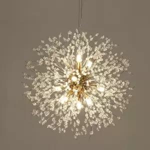 엘사 크리스탈 눈꽃조명 원형9구