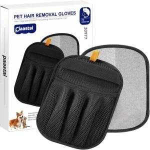 파스타이 애완동물 털 제거 장갑 업그레이드된 다섯 손가락 정전기 매직 브러시 제거기 재사용 가능한