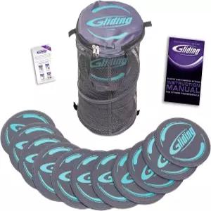 글라이딩 운동 디스크 하드우드 바닥용 클럽 팩25쌍 회색 슬라이더 대량 구매