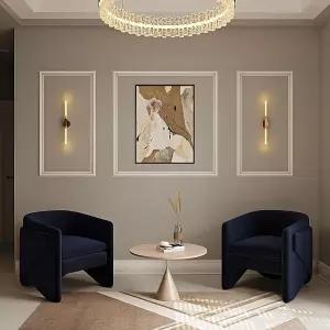 데코진 벽 몰딩 키트 프리메이드 웨인스콧 패널 액자 프리컷 및 도어 트림 홈 데코용 3프레임 파켓-12