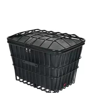 자전거바구니 브라켓 뒷 바구니 앞 32cm 블랙 바구니+뚜껑 없음+부속