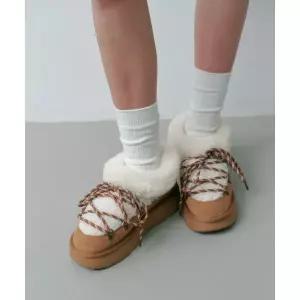 매장정품 SALT AND CHOCOLATE 솔트앤초콜릿 SAC 베어 레이스 양털부츠 412546010 (4cm) 5008910689 1239721