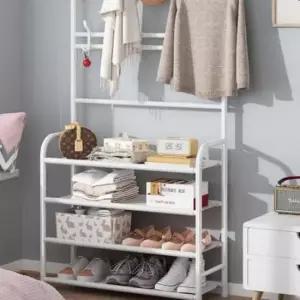 [JED] 스탠드 4단 행거 철제 옷랙 옷정리대