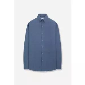 YEZAC 쿨터치 이지케어 스트라이프 슬림핏 셔츠 네이비YJFSIS360NY