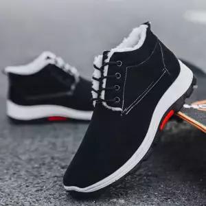 겨울 남자 캐주얼 인조 퍼 운동화 신발 IIo7+4mpC