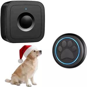 야외로 나가는 배변 훈련용 무선 반려견 초인종 터치 버튼 1개와 리시버 1개 1000피트 범위 60가지 멜로디
