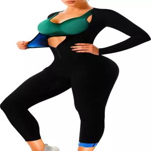 여성 허리 트레이너용 LMCOB 전신 사우나 수트 트레이닝 트레이닝복 운동