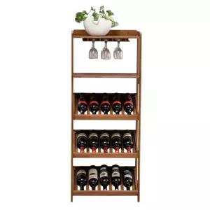 우드 와인 진열장 장식장 보관함 양주 랙 술 주류 이층 소형 와인랙 / 이동 가능