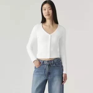 매장정품 LEVI'S 리바이스 여성 뮤즈 롱 슬리브 브이넥 티셔츠 A8783-0000 1254288