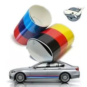 차량 외관 튜닝 국기 라인스티커 3색 자동차