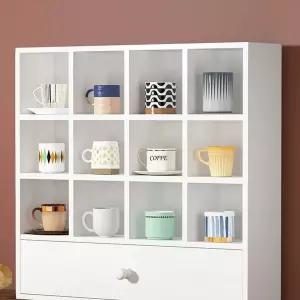 그릇장 컵보드 진열대 장식장 보관 찻장 체크 다기장 벽선반