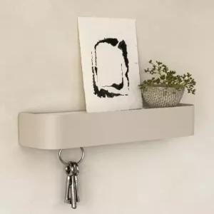 카자이 벽의 키 홀더 톤 베를린의 미니멀리스트 후크 디자인 금속 선반이 있는 현대적인 행거 복도 가구로