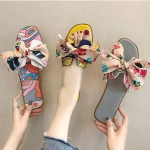 230 255 스카프 리본 슬리퍼 발편한슬리퍼 바캉스룩 mWo9+3NTZ