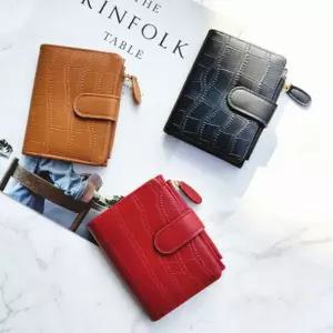 악어 패턴 무늬 포인트 가죽 데일리 여성 반지갑 euK7+3JeL