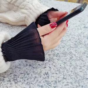 페이크 소매 커프스 레이스 쉬폰 레이어드 페이크카라 sru9+4apM