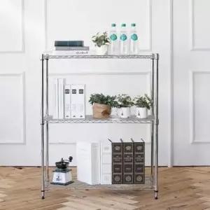 [JED] 팬트리 3단 트레이 메탈 정리 수납 선반 철제