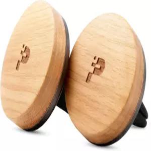 페르포토오 나무 자동차 방향제 통풍구 클립 오래 지속되는 천연 향이 나는 리필 가능한 에센셜 오일