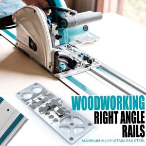 목공 전기 원형 톱 트랙 직각 포지셔닝 플레이트 가이드 레일 눈금자