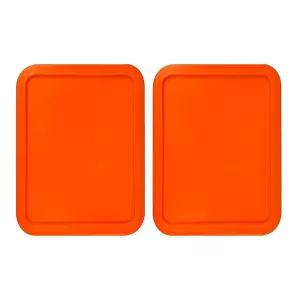 Pyrex 6컵 유리 식품 보관 용기 그릇에 맞는 교체용 뚜껑, 22.6 x 17.9cm(8.75 6.75인치) 플라스틱 직사각