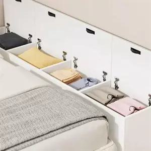 침대틈새 수납장 위로여는 침대 쇼 2개열림 낮은형 100x25x40