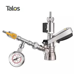 타이어 공기주입기 노즐 콤프레샤 자전거 측정기 차량용 압축기 옐로우 호