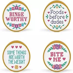 프레드 스티치 백 클립 지름 4.4인치 세트 5274203