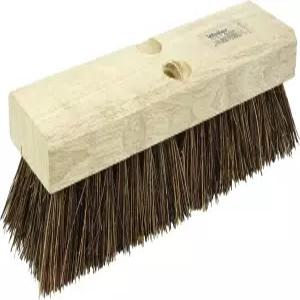 나무 데크 콘크리트 파티오 및 기타 거친 표면을 위한 천연 팔미라 브리스틀이 있는 웨일러 44026 헤비