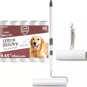 반려동물 털을 위한 대형 보푸라기 롤러 9.45인치 길이의 카펫 의류 소파 가구 벽 청소기 걸레 먼지