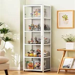 레고 장식장 화장품 양주장 흰색 인테리어 와인장 위스키 삼면투명 원색-사층 42장 단문