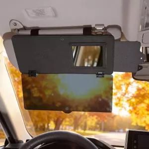 자동차용 조이투투스 선바이저 익스텐더 자외선 차단 자동차용바이저 부착물 눈부심 방지 내장 거울