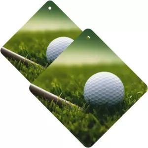 자동차 방향제 2장 골프공 잔디용 스포츠 아로마테라피 정제 향기 카드 웃기고 있는 행잉 시트 침실 옷장용