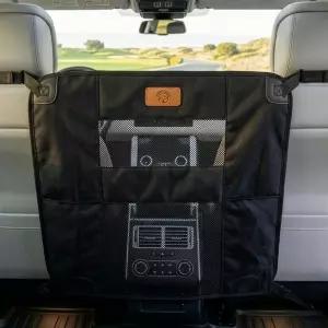 애니모굿즈 도그 카 백시트 배리어 메쉬 윈도우가 있는 패딩 내구성 나일론 네트 펫 차량용 여행용 펜스