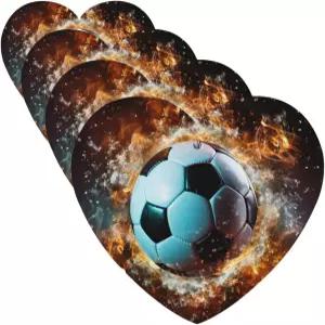 자동차 공기 청정기 4개 중에서 날아다니는 축구공용 향 카드 매달기 리어 미러 옷장 신발 캐비닛용